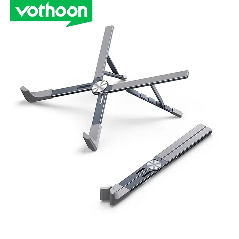 Supporto per Laptop portatile Vothoon per MacBook Pro Air supporto per Tablet regolabile con Base per Laptop pieghevole in alluminio
