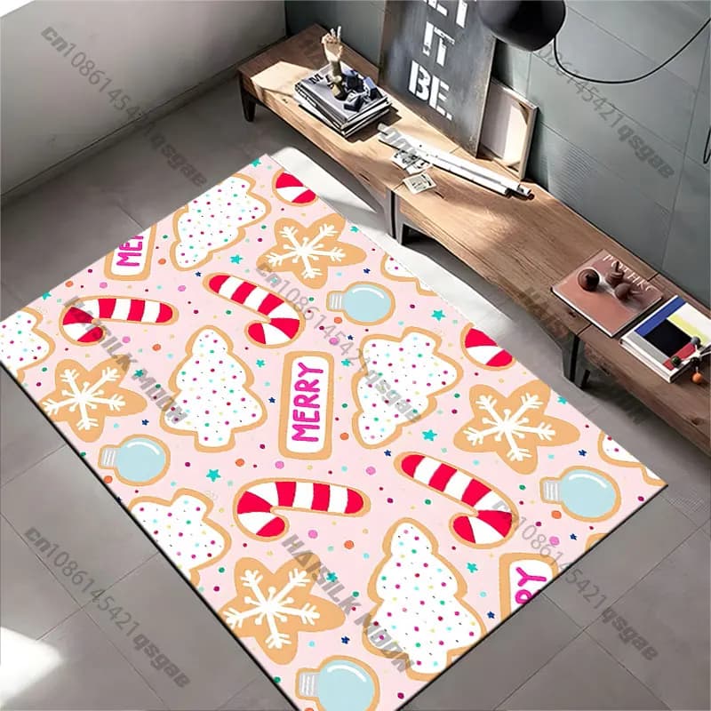 Biscotti festivi e decorazioni natalizie, tappeto per yoga, decorazioni per soggiorno, tappetino per gattonare per bambini, zerbino, tappeto per area giochi