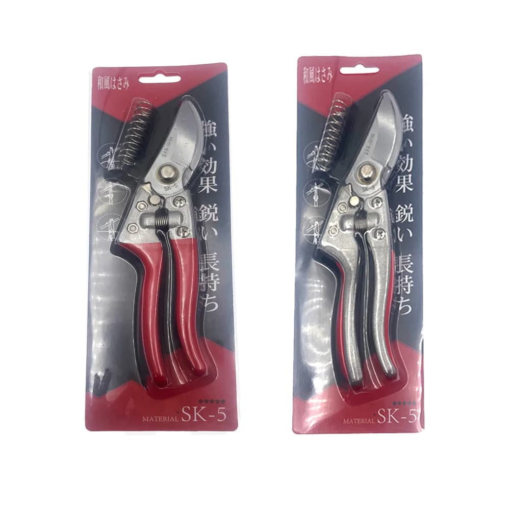 Garden Scissors in Zinc Alloy, Flower Potting Cesols, Fruit Trees, Thick Coppers, Orticol Shears SK5 Steel Ergonomics