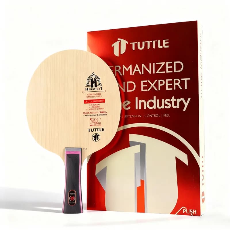 TUTTLE HERKUNFT ALC Carbon Premium Ping Pong Rack with Quick Attack Blade Offensive Ping Pong Rack