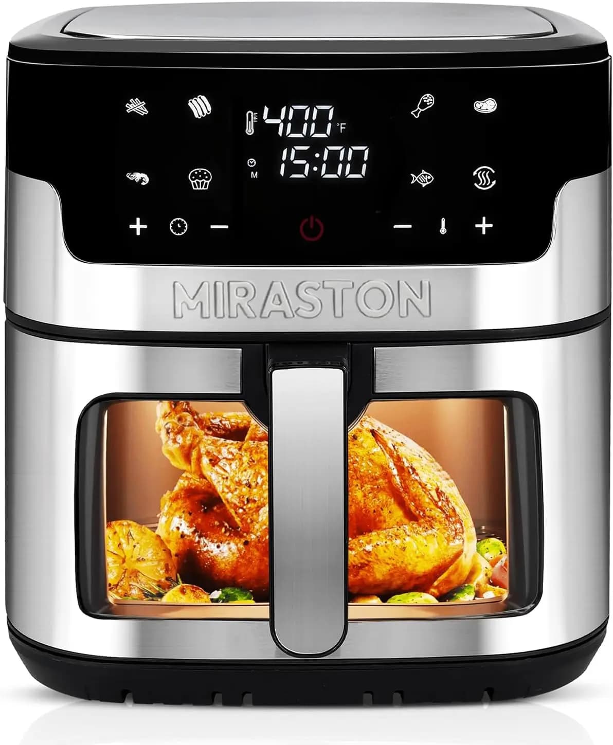 Friggitrice ad Aria Digitale da 8,5QT con Touchscreen Intelligente, 8 Programmi Preimpostati, Cestello Lavabile in Lavastoviglie, Formato Famiglia Grande per una Cucina Sana