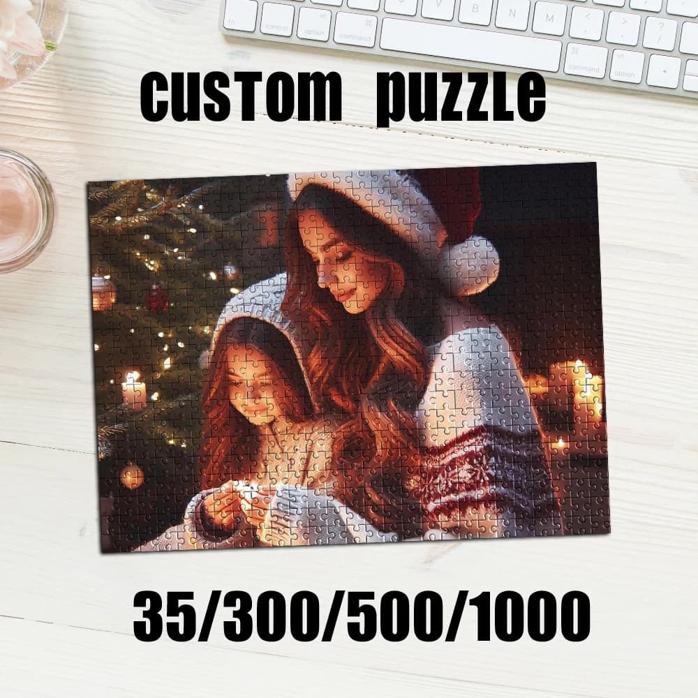 35/300/500/1000pcs Personalized Custom Photo Puzzle family photo From Your Photo Custom Puzzle For Adults Photo Jigsaw