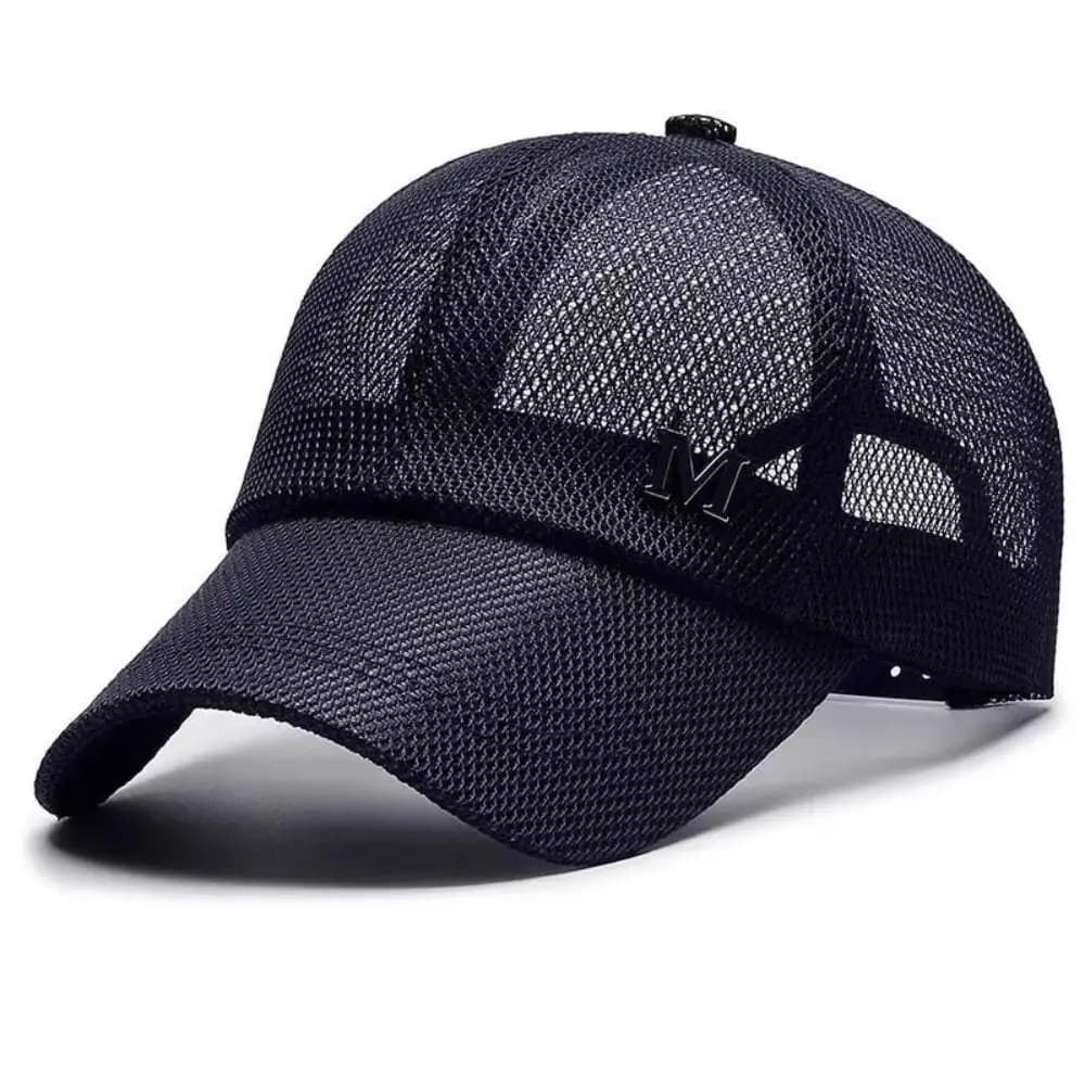 Cappello da Baseball Casual in Rete Traspirante, Tinta Unita, Regolabile, ad Asciugatura Rapida, per l'Estate