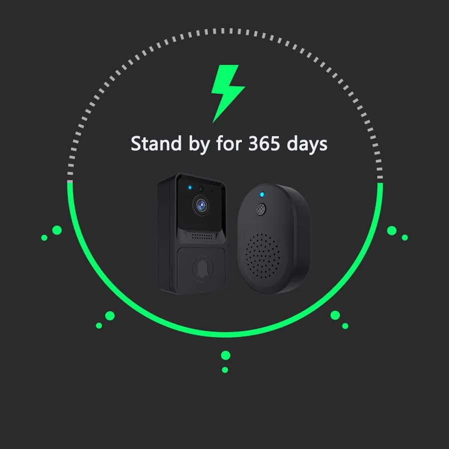 Intelligent Wifi HD Night Vision Doorbell Household Wireless Visual Intercom Door Bell Video Camera Alarm Monitor