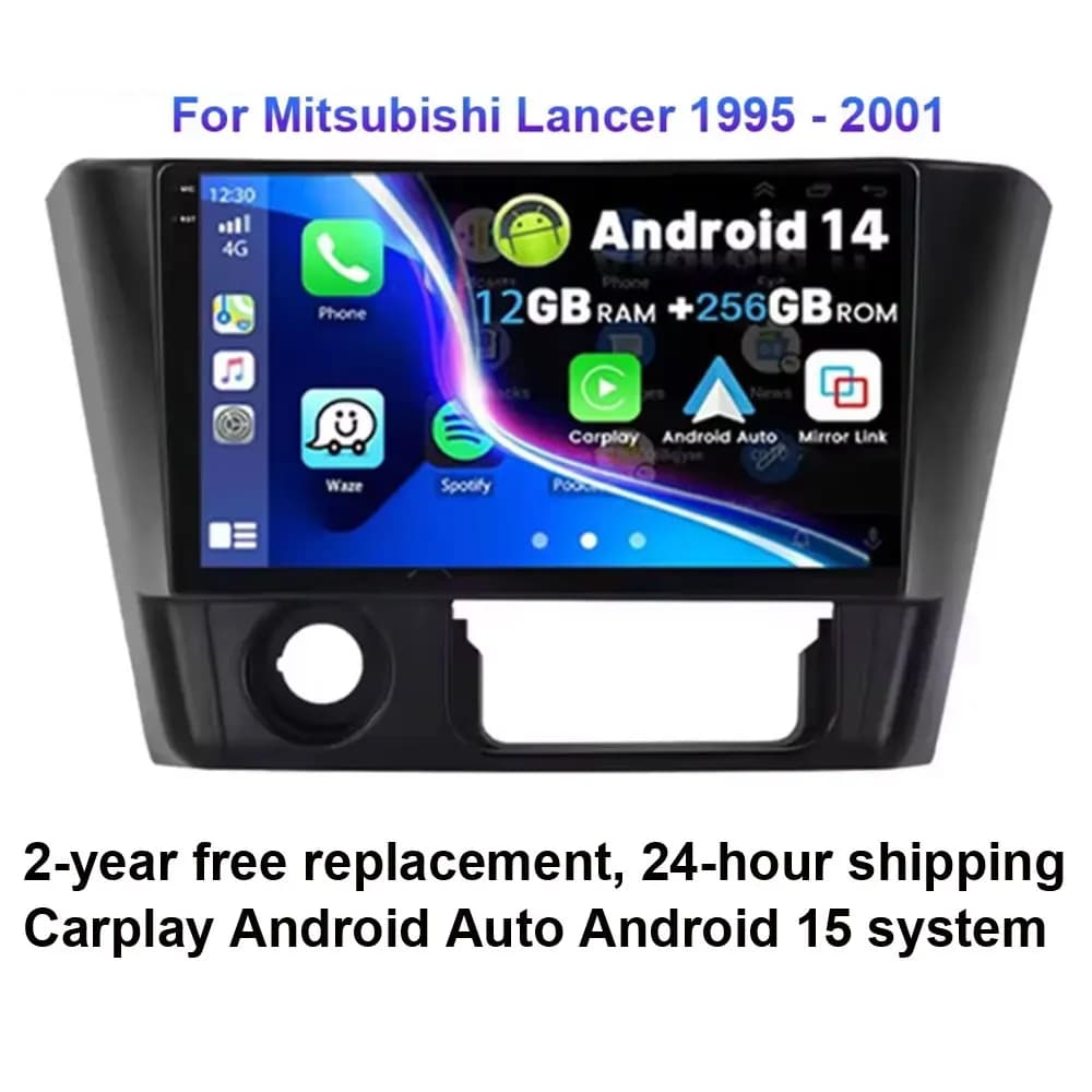 For Mitsubishi Lancer 1995 - 2001 Android 15 Car Radio Stereo Head Unit Multimedia Player GPS Navigation Wireless Carplay Screen