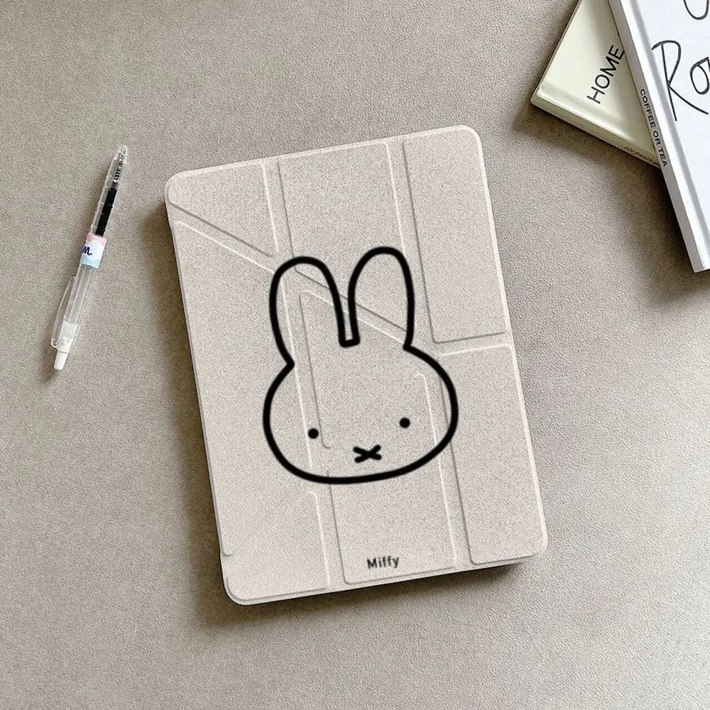 Custodia Protettiva Semplice Miffy per Tablet Apple da 10.2 Pollici e iPad Mini 6/Air da 10.9 Pollici, Nuovo Stile Adorabile Kawaii Carino 2026