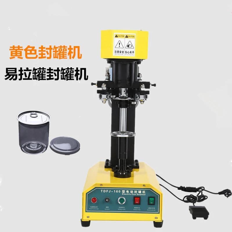 Macchina automatica per sigillare lattine di plastica Macchina per sigillare lattine di alluminio Snack Frutta secca Lattine di carta Tappatrice per lattine di latta
