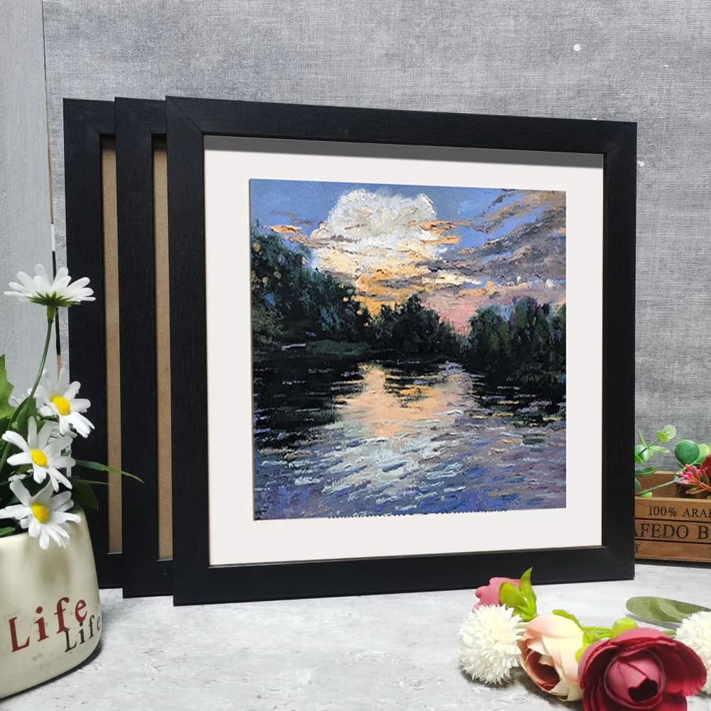 3 pezzi cornice per foto quadrata in legno per appendere a parete 20X20 25X25 cm cornice in legno supporto per immagini decorazioni per foto regalo commemorativo