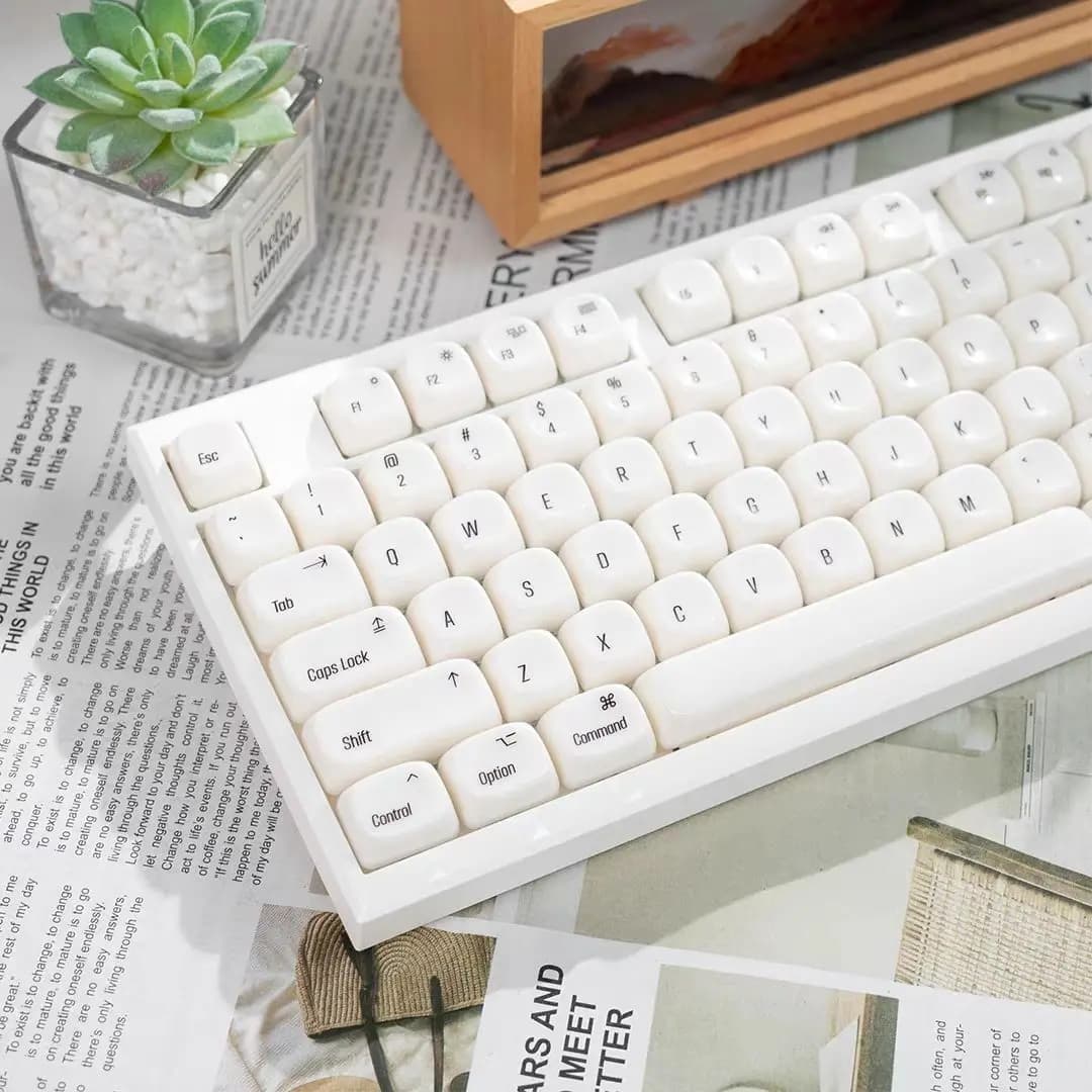 138 tasti Misty Through Keycap in ceramica Copritasti carini Profilo MOA Copritasto per PC per MX Switch 64 68 75 87 Tastiera meccanica