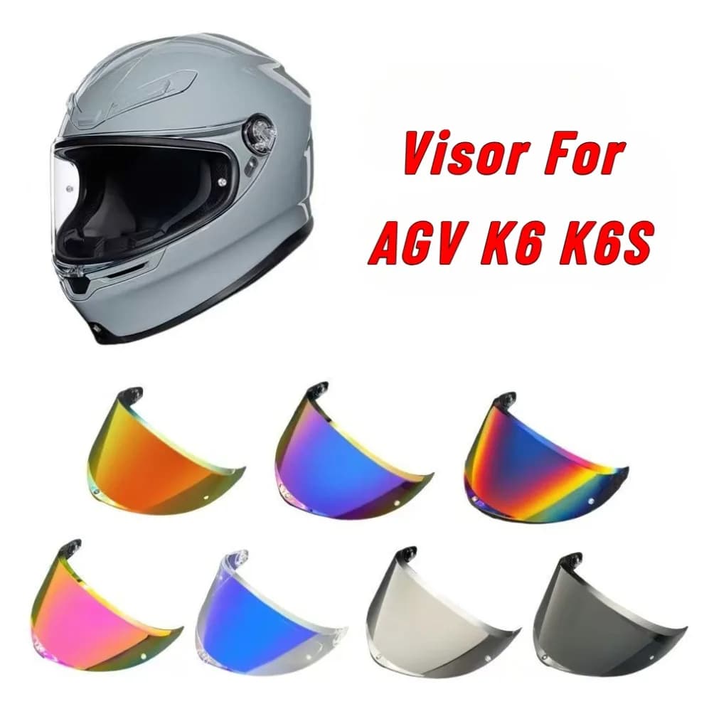 Helmet Visor Lens For AGV K6 K6S Photochromic Shield UV Protection Sunshield Motorcycle Helmet Accessories Faceshield Windshield