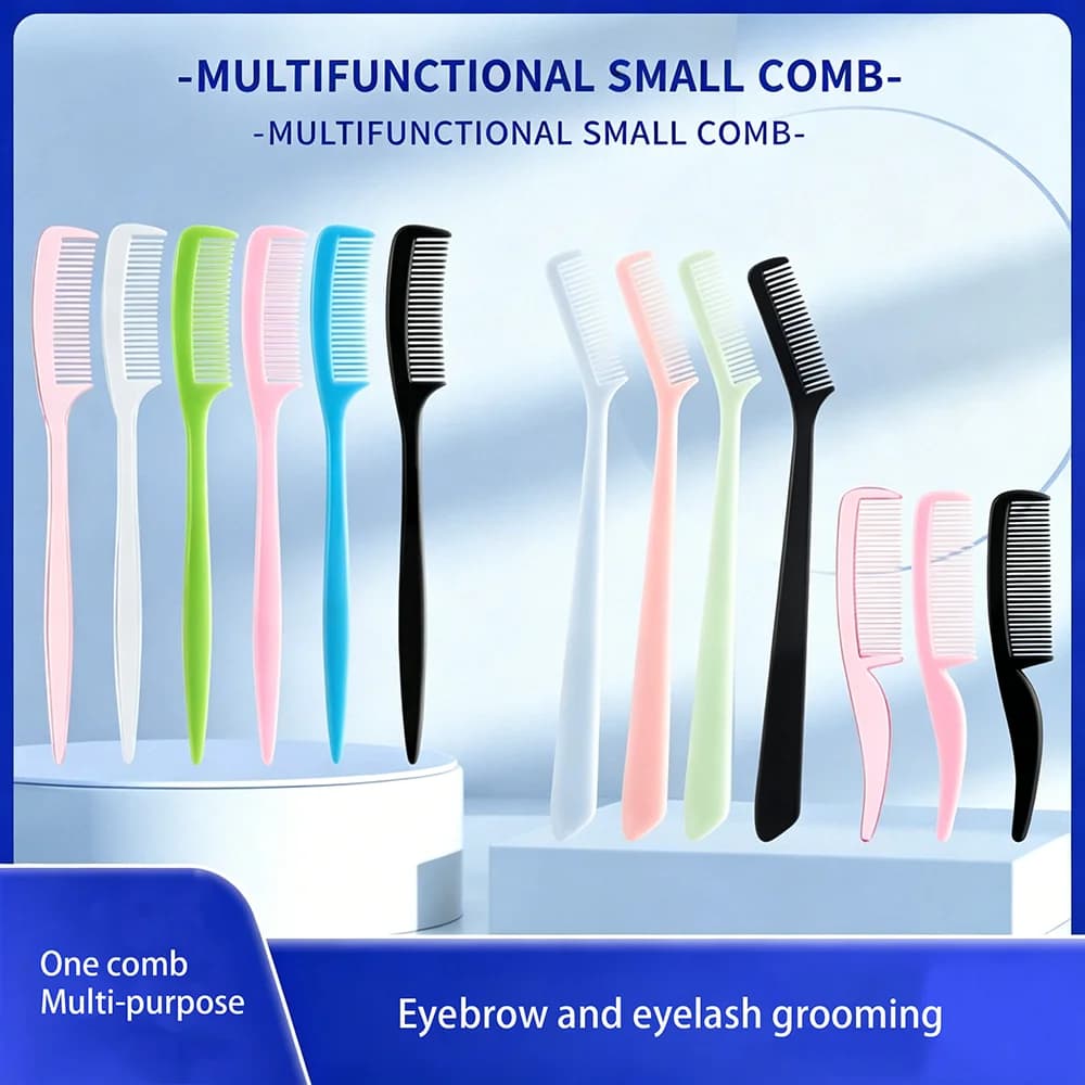 10/25PCS Mini Eyebrow Brush Eyelash Comb Plastic Makeup Grooming Beauty Tool