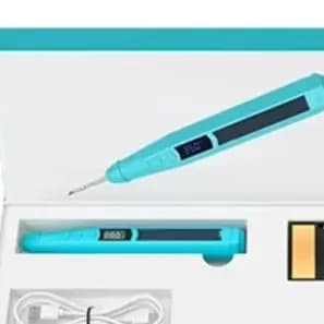 USB Portable Soldering Iron Digital Temperature Control Green Wireless Rechargeable Heating Pen For Circuit Board Repair DIY Too