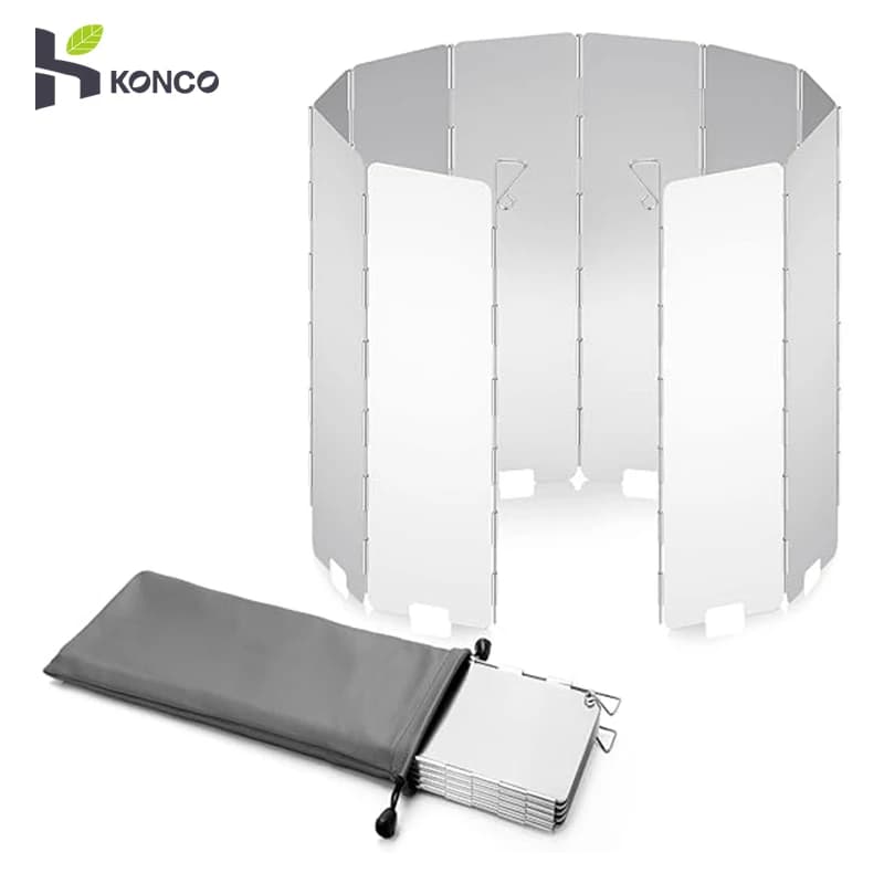 Foldable Oil Splatter Guard Gas cooker shield windproof camping stove windshield for outdoor camping gas stove