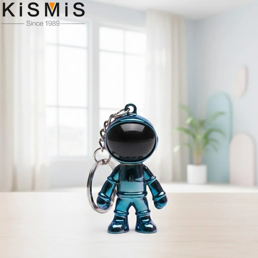 Portachiavi 3D a Forma di Astronauta, Collana con Ciondolo, Accessori Creativi Unici per Uomo e Donna, Idea Regalo di Gioielleria alla Moda