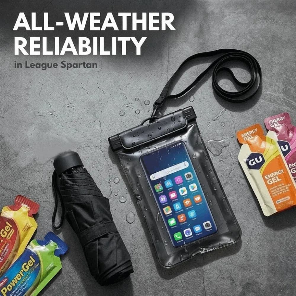 Custodia per cellulare portatile per il Festival Songkran, con laccetto da collo, protezione impermeabile per touchscreen, in comodo PVC