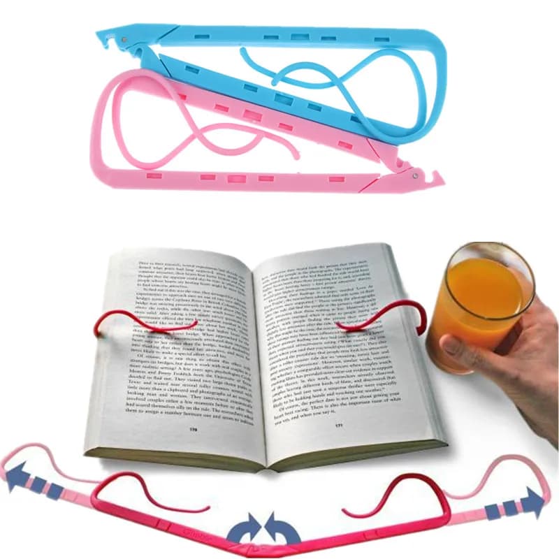 1 pz clip di supporto per lettura di libri rosa blu fermalibri materiale scolastico per ufficio accessori da scrivania organizzatore