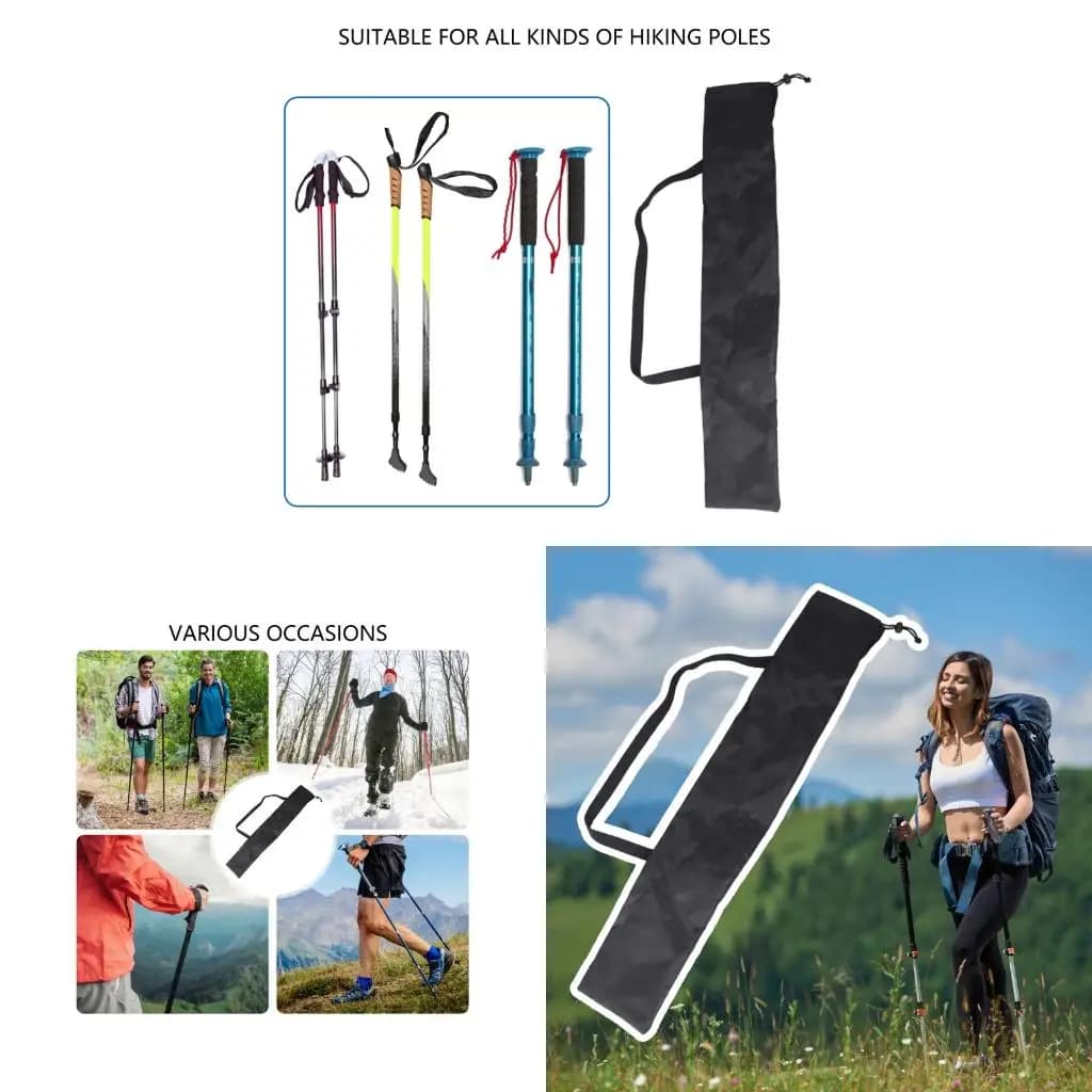 Q39E Hiking Poles Storage Bag Trekking Bags Walking Poles Bag Carrying Pouches