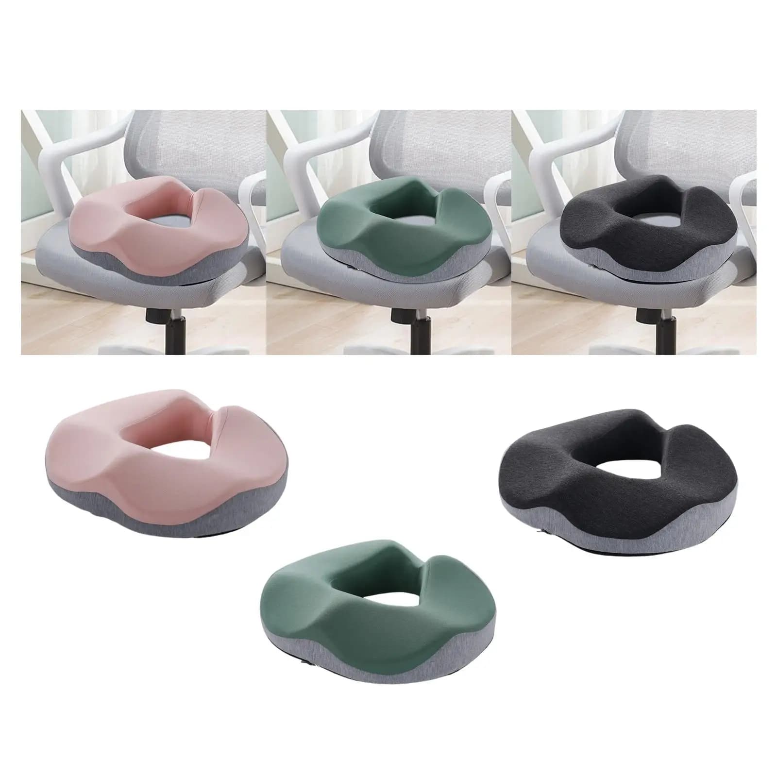 Portable Soft Seat Bearing with Long Seat Cable Design Memory Foam Bearing Car Seat Chair for Home Office