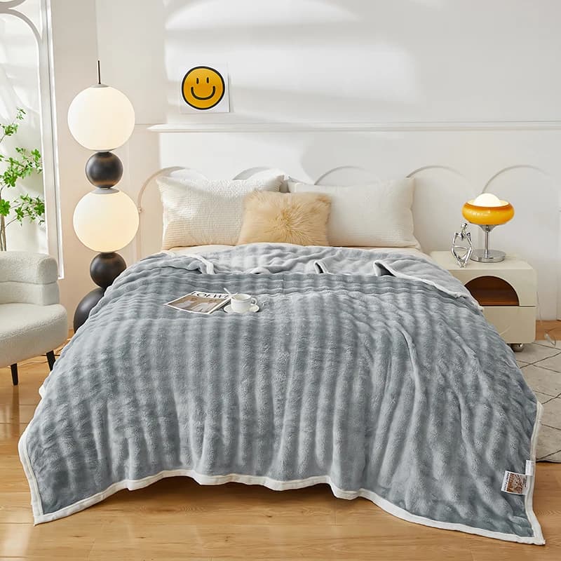 1pc Blanket Soft Sofa Towel Nap Warm Shawl Travel Knee Blankets Simple Style Home Bedspread room decorations(No Pillowcase)