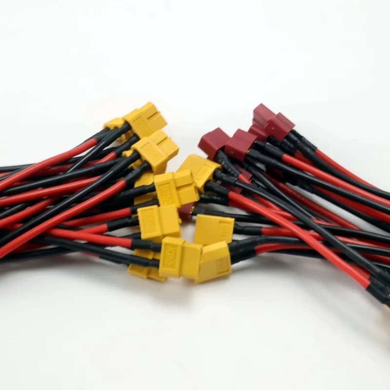 1/2/5PCS 14AWG 10CM T-Connector Deans Style a XT60 Cavo di ricarica adattatore connettore per caricabatterie stile ISDT