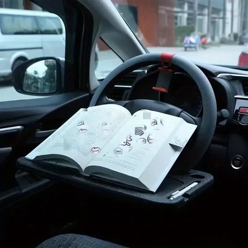 Steering Wheel Tray Car Table Multifunctional for Dining Working Reading Storage Durable Material Fit Most Cars Laptop Stand