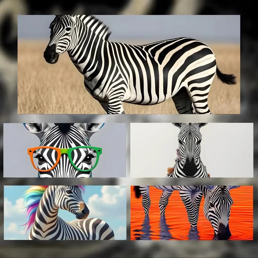 Wild Zebra-s Mouse Pad Large Thick Desk Pad Stitched Edges Gaming Mouse Mat for PC