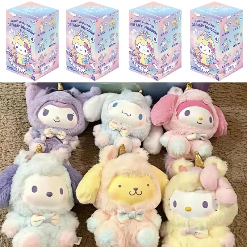 Offerta Speciale: Blind Box della Serie Sanrio Dreamy Unicorn, Bambola in Vinile di Kuromi, Ciondoli Trendy per Borse, Regali Misteriosi di Compleanno