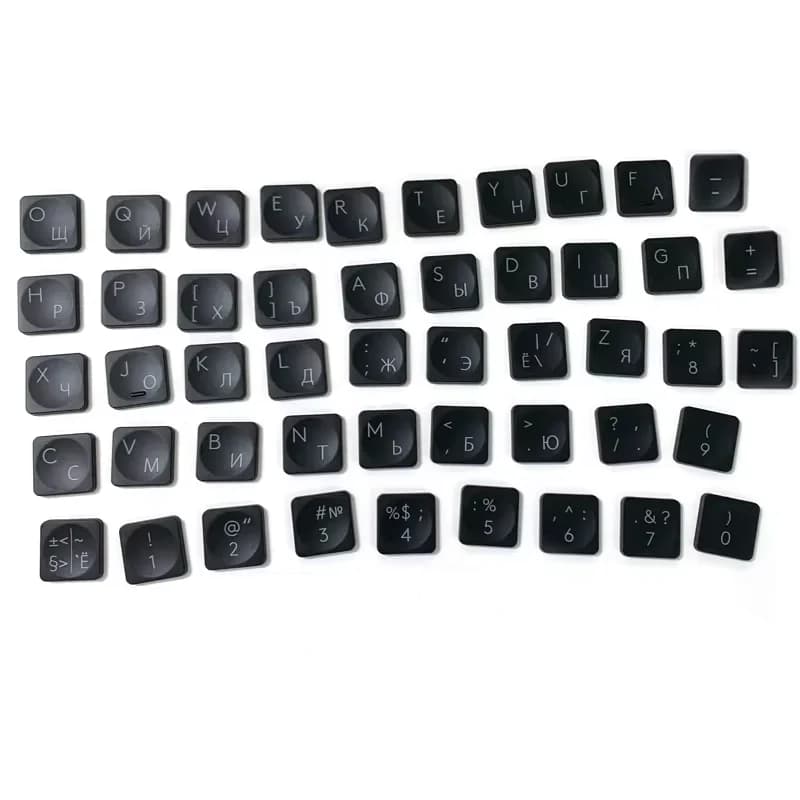 Set di 48 Tasti di Ricambio White Russia con Meccanismo a Forbice per Tastiera Logitech Craft MX S YR0073 YR0064 YR0084 Mini