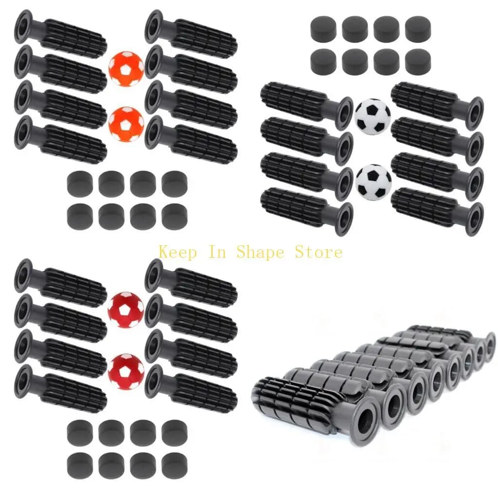 U1JC Foosball Handle Foosball Handle Grip Table Football Grip Part Replacement Set