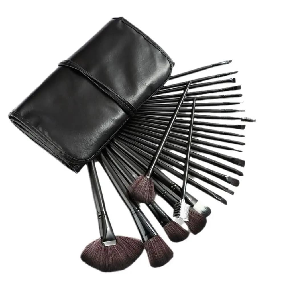 Set di Pennelli Professionali per Trucco, Morbidi e Senza Perdita di Fibre, per Contouring, Sfumatura Ombretto, Sopracciglia, Fondotinta in Polvere e Ombretto
