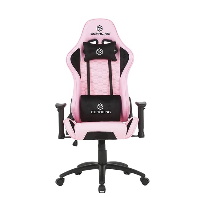 Sedia da Gaming Ergonomica Reclinabile con Schienale Alto, Poltrona da Gioco Rosa per PC e Computer