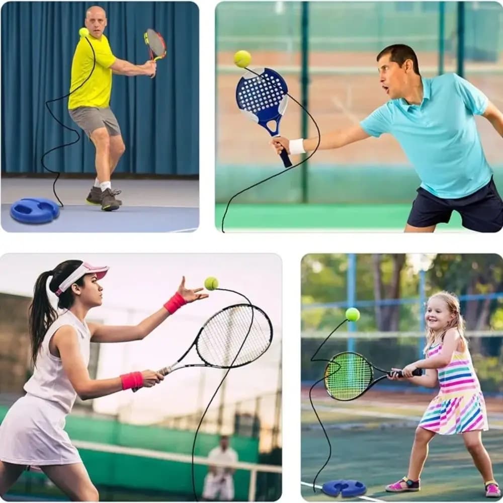 Self-study Tennis Ball Trainer with String Professional Tennis Practice Tool Baseboard Tennis Rebound Ball Beginner