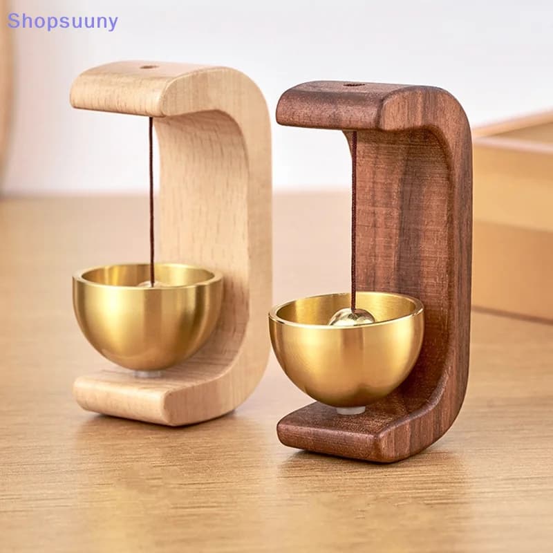 [SU]Doorbell Wood Bell Gentle Sound Bell Entrance Decorative Doorbell Wind Chimes Cute Room Decor Door Hanging Decoration[SU]