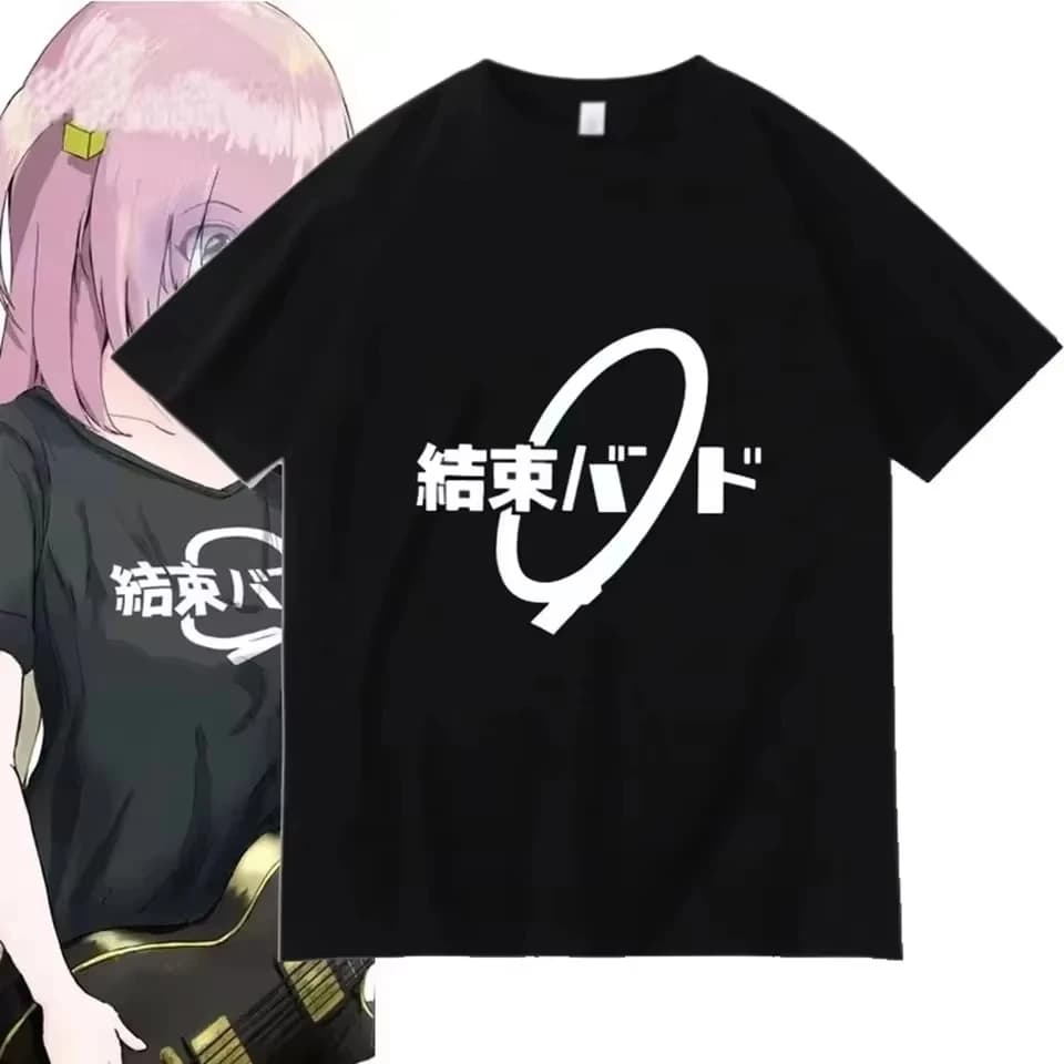 2026 Summer Unisex Anime Cos BOCCHI THE ROCK Hitori Gotoh Ljichi Nijika Boys Girls Casual Short Sleeve T-Shirt Tops Summer