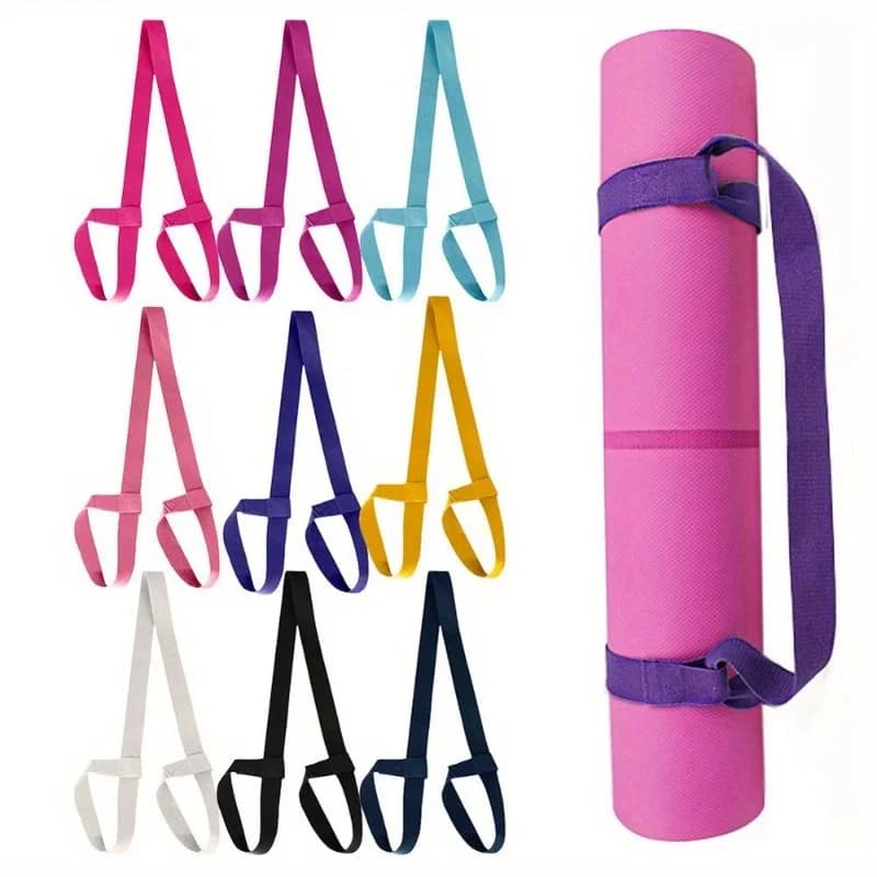 1Pc Adjustable Yoga Mat Belts Shoulder Carrier Straps for Exercise Stretch Fitness Gym Sports Rope