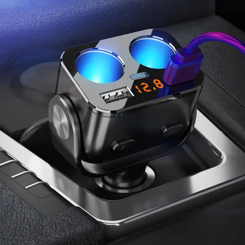 USB QC 3.0 2V Dual Car Charger Fast Rechargeable Seal Lighter Plug Splitter Automatic Power Adapter for Cell Phone DVR