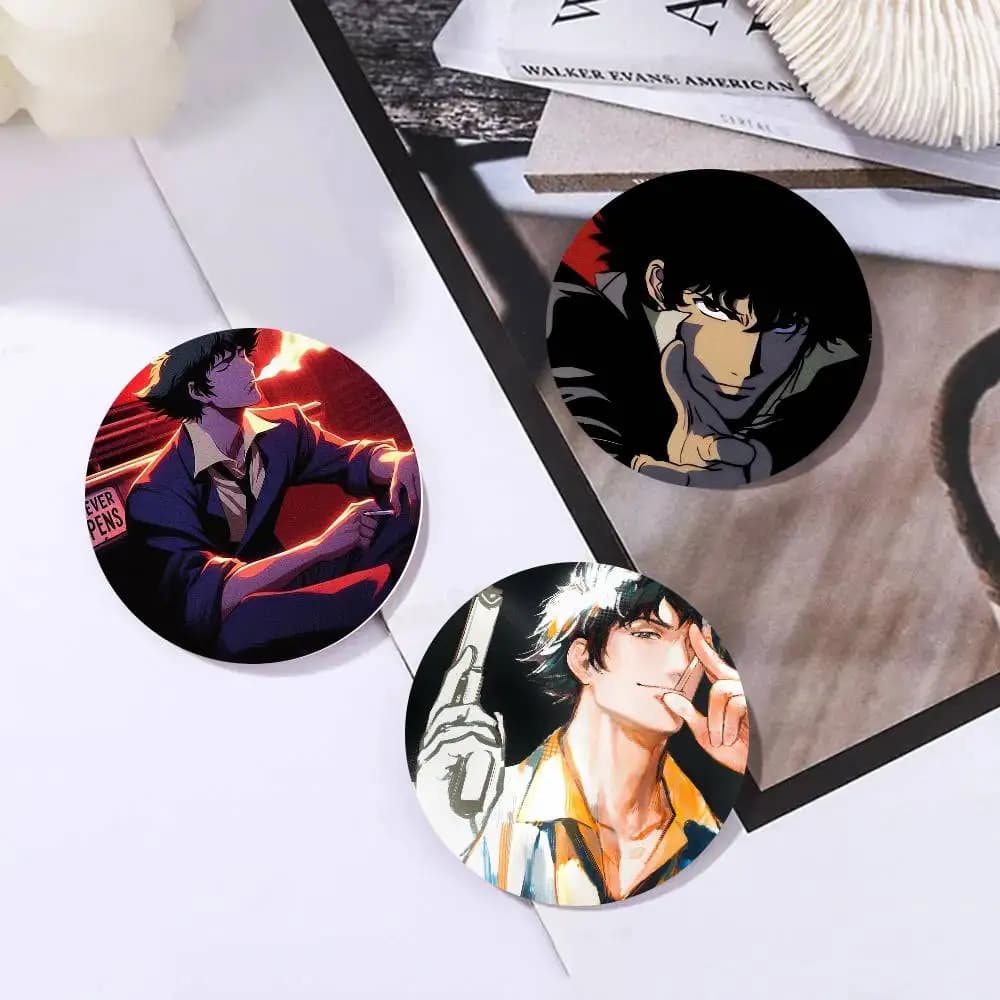 Spilla/Badge Animazione Cowboy Bebop Spike, Distintivo Cartone Animato per Amici, Accessori da Collezione per Zaini e Vestiti, Gioielli, Regalo