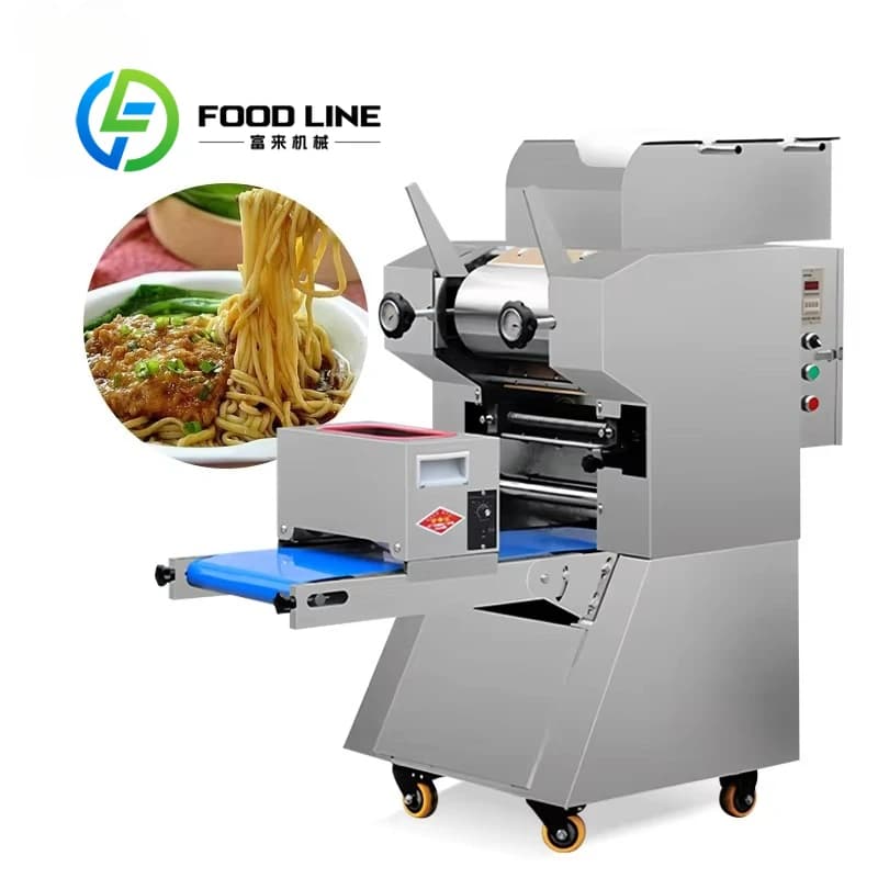Tagliatrice industriale automatica di tagliatelle giapponesi, macchina per la produzione di tagliatelle fresche, macchina per pasta fresca