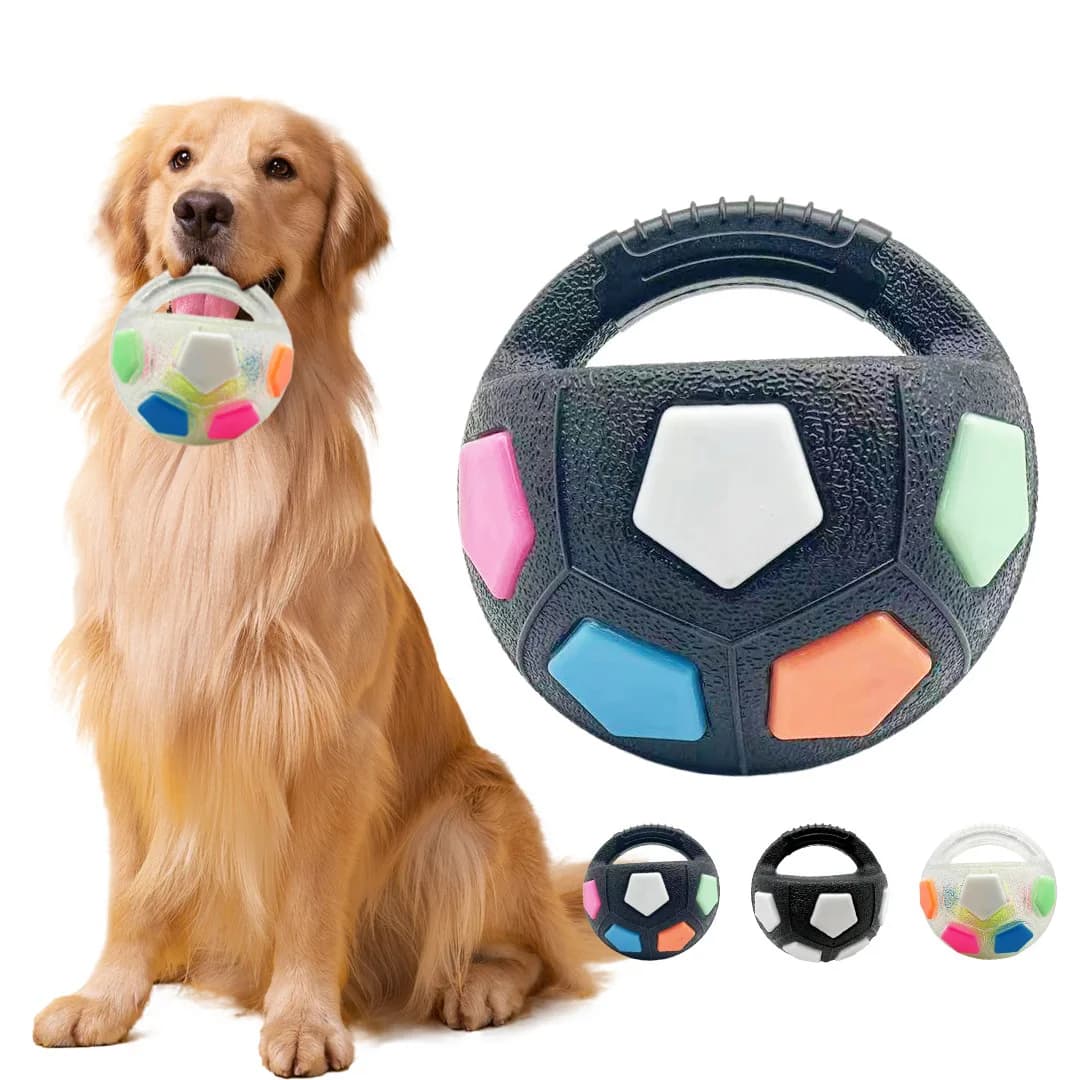 Football Dog Toy Durable Rubber Stridule Suitable for medium-sized breeds Interactive Toy for Pets Toy Pet Comrade for Pets