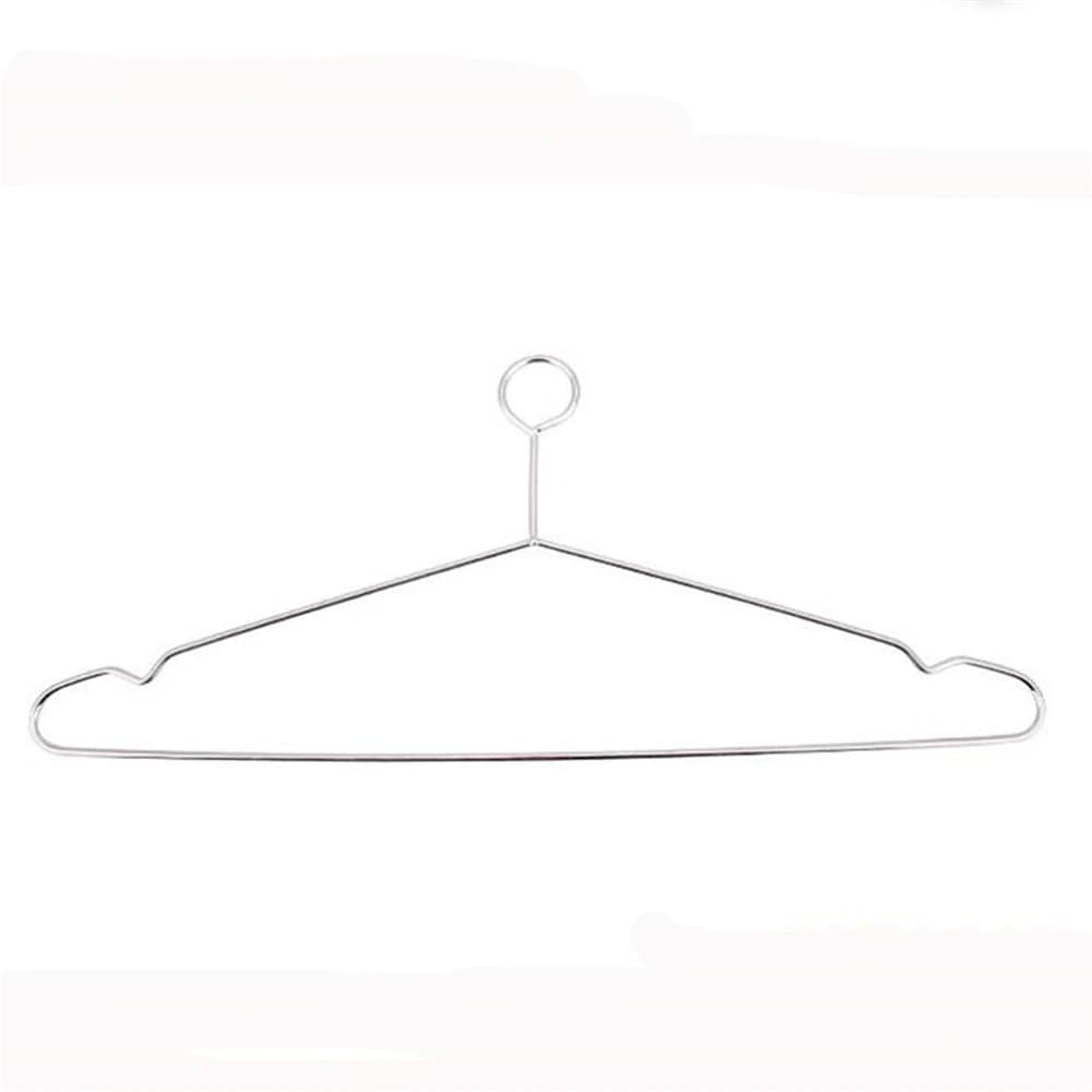 10 PCS Anti-theft Stainless Steel Clothes Hanger with Security Hook Metal Hangers for Hotel Closet Organizer Wholesale XB