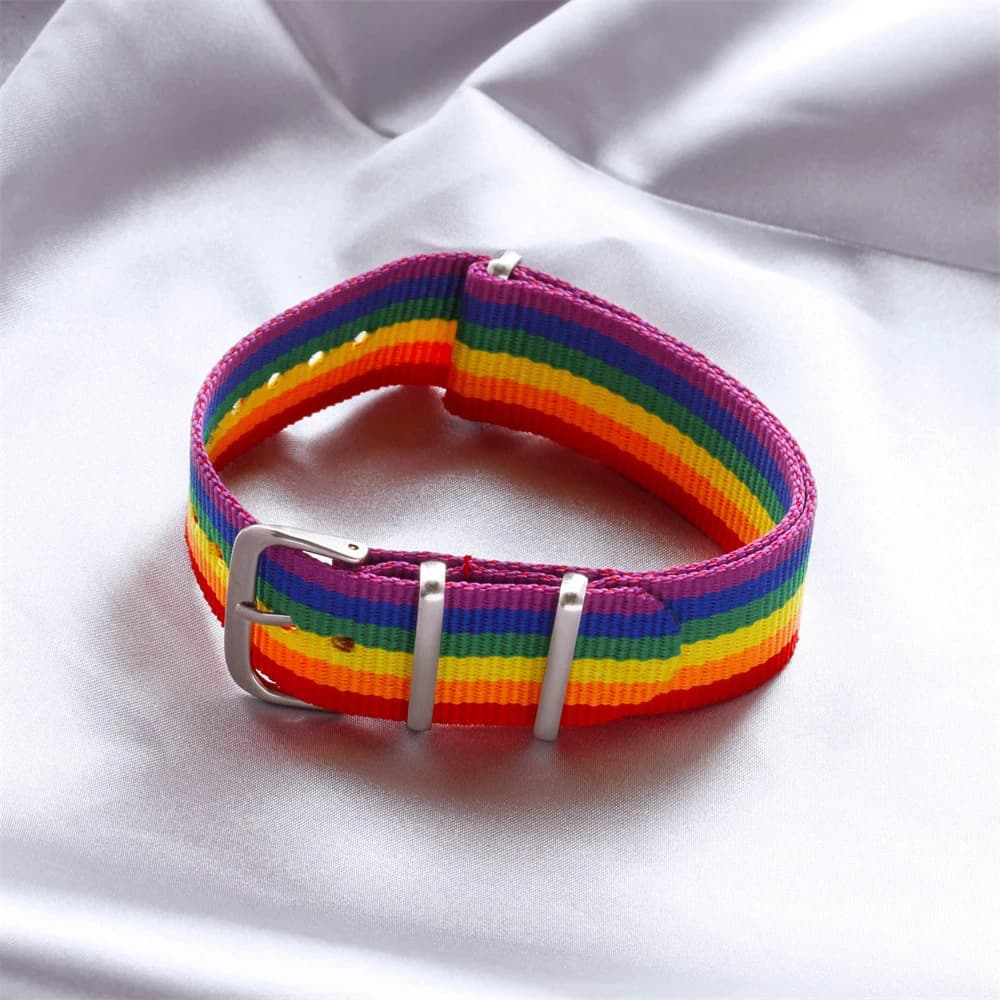 1 pz gioielli di moda braccialetto da donna cinturini regolabili in cotone e lino braccialetti con cinturino arcobaleno braccialetti con cinturino a margherita