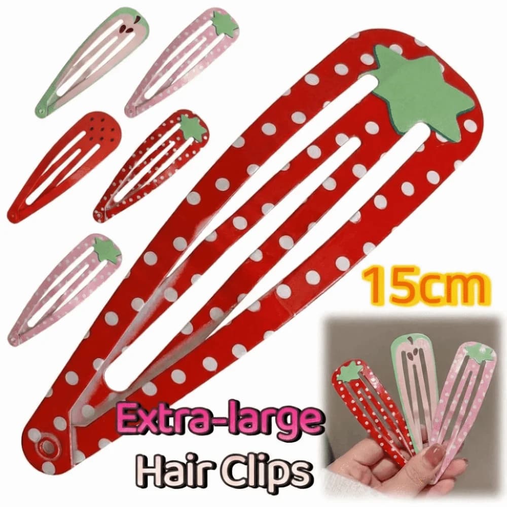 Novelty 15cm Giant Hair Clip Large Size Hoodies Accessory Extra-large Hair Clips Colorful BB Hair Clips Children's Use