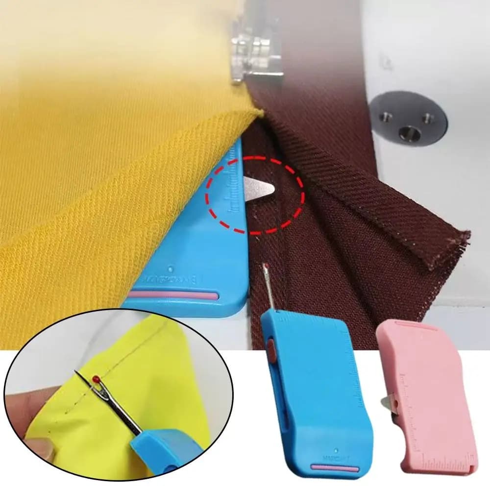 Adjustable Magnetic Sewing Track Built-In Seam Ripper with Measurement Anti-Curling Positioning Tool Seam Guide
