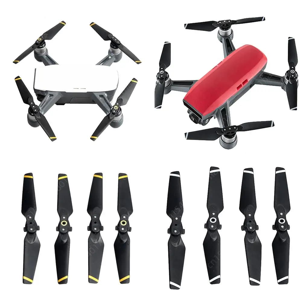 4Pcs quick release props for DJI Spark Drone quick release folding tips light blade screw ala drone accessories