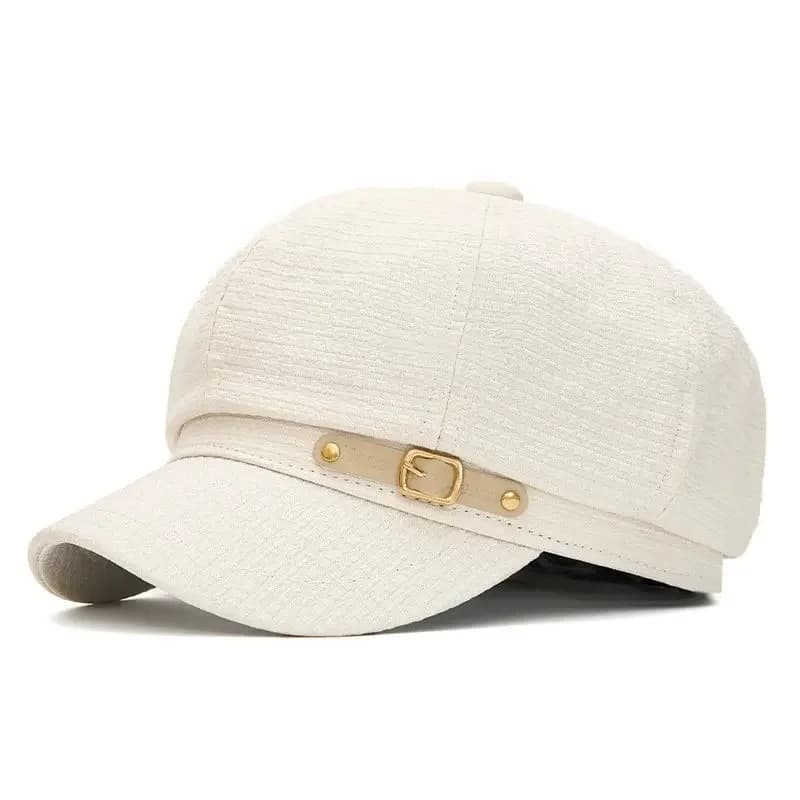 Spring Cotton Print Octagonal Hats for Women and Girl Berets Painter Hat Beanie Cap 137