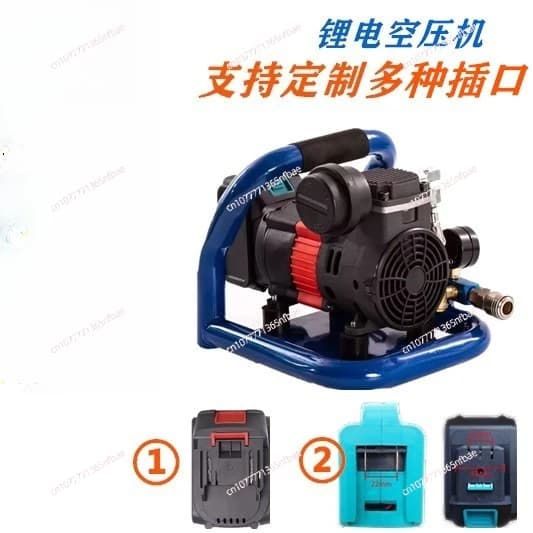 Compressore d'Aria Senza Fili Ricaricabile con Batteria al Litio, Pompa d'Aria Portatile Wireless per Gonfiaggio Pneumatici Auto