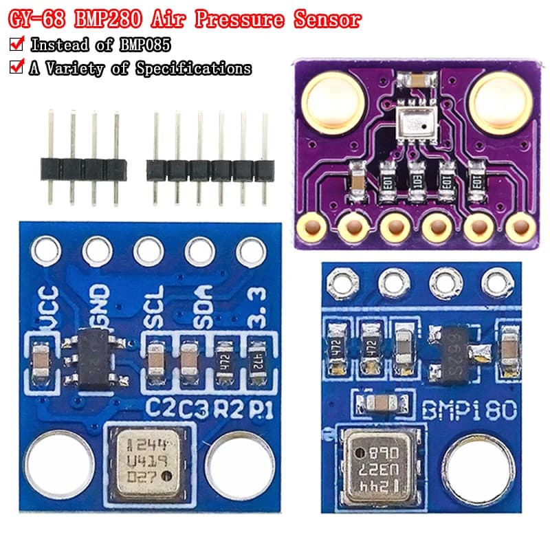 GY-68 GY-63 BMP180 BMP280 GY68 digital barometric pressure sensor module compatible with BMP085 MS5611 for Arduino