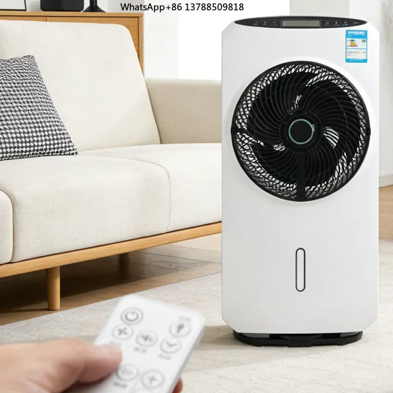 Ventilatore Nebulizzatore Multifunzione Grande Formato Tutto in Uno con Umidificatore ad Acqua