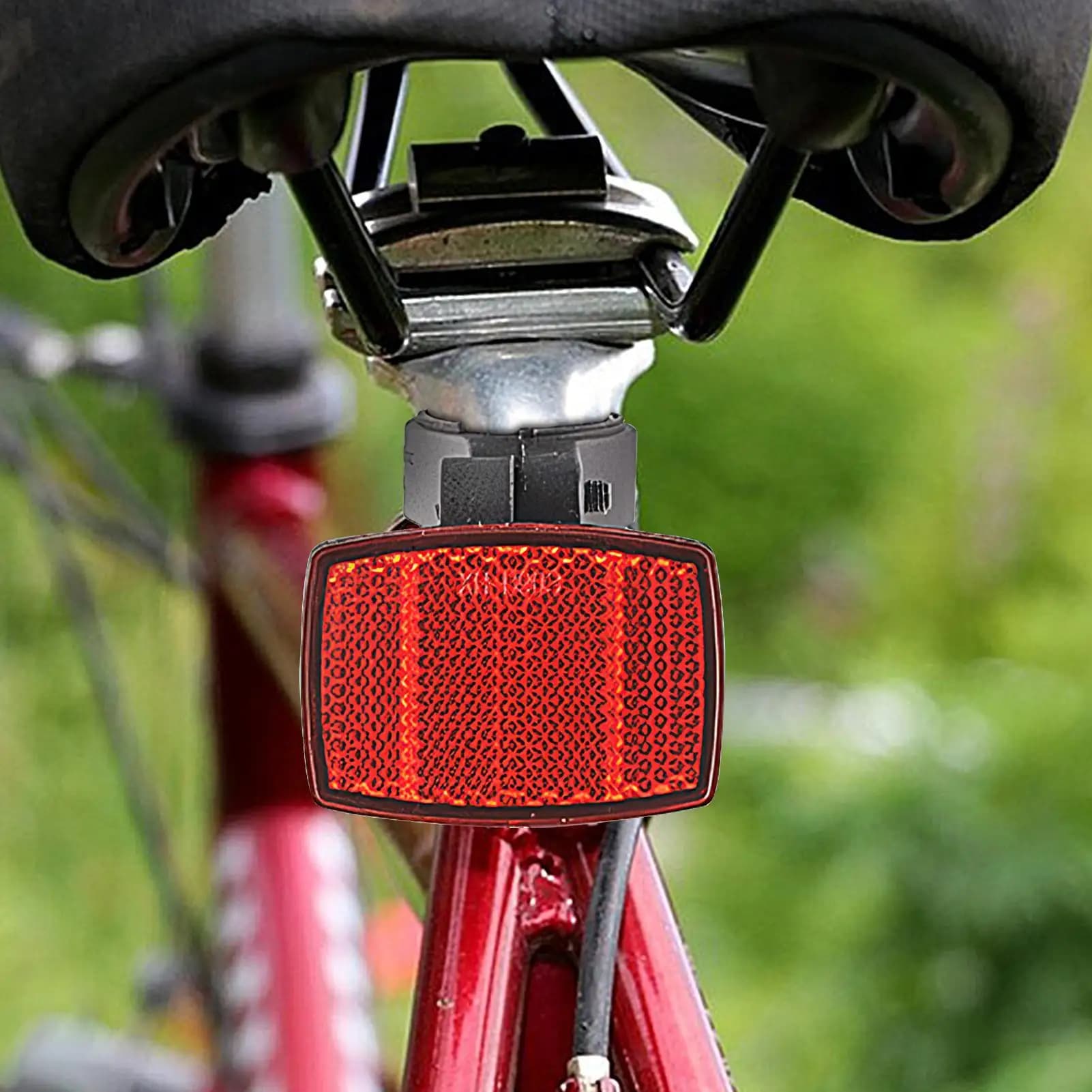 1 Pezzo Riflettore per Bicicletta, Riflettore per Manubrio Bici, Luce di Sicurezza Anteriore e Posteriore, Lente di Sicurezza