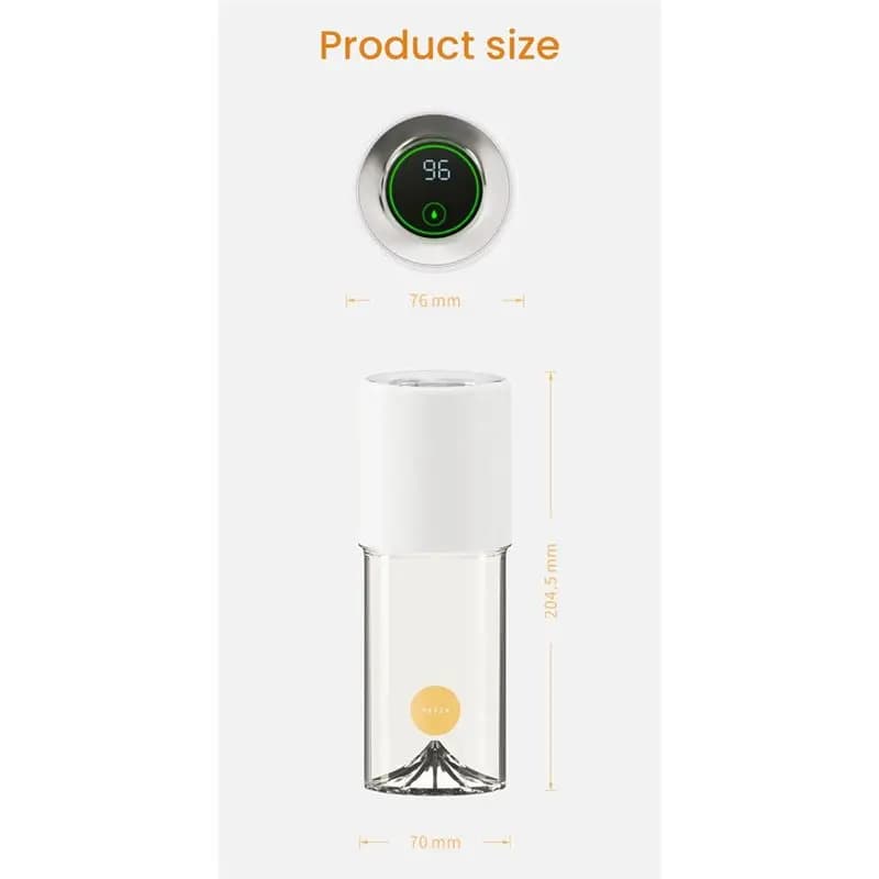 (A25M) Frullatore portatile, spremiagrumi personale, spremiagrumi per frutta, frullatore per frullati, accessori da cucina, bianco